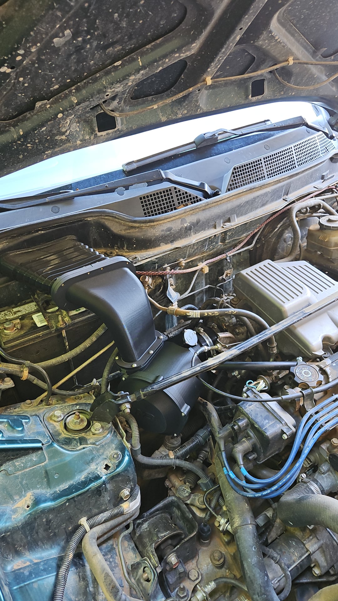 Image of completed assembly in engine bay